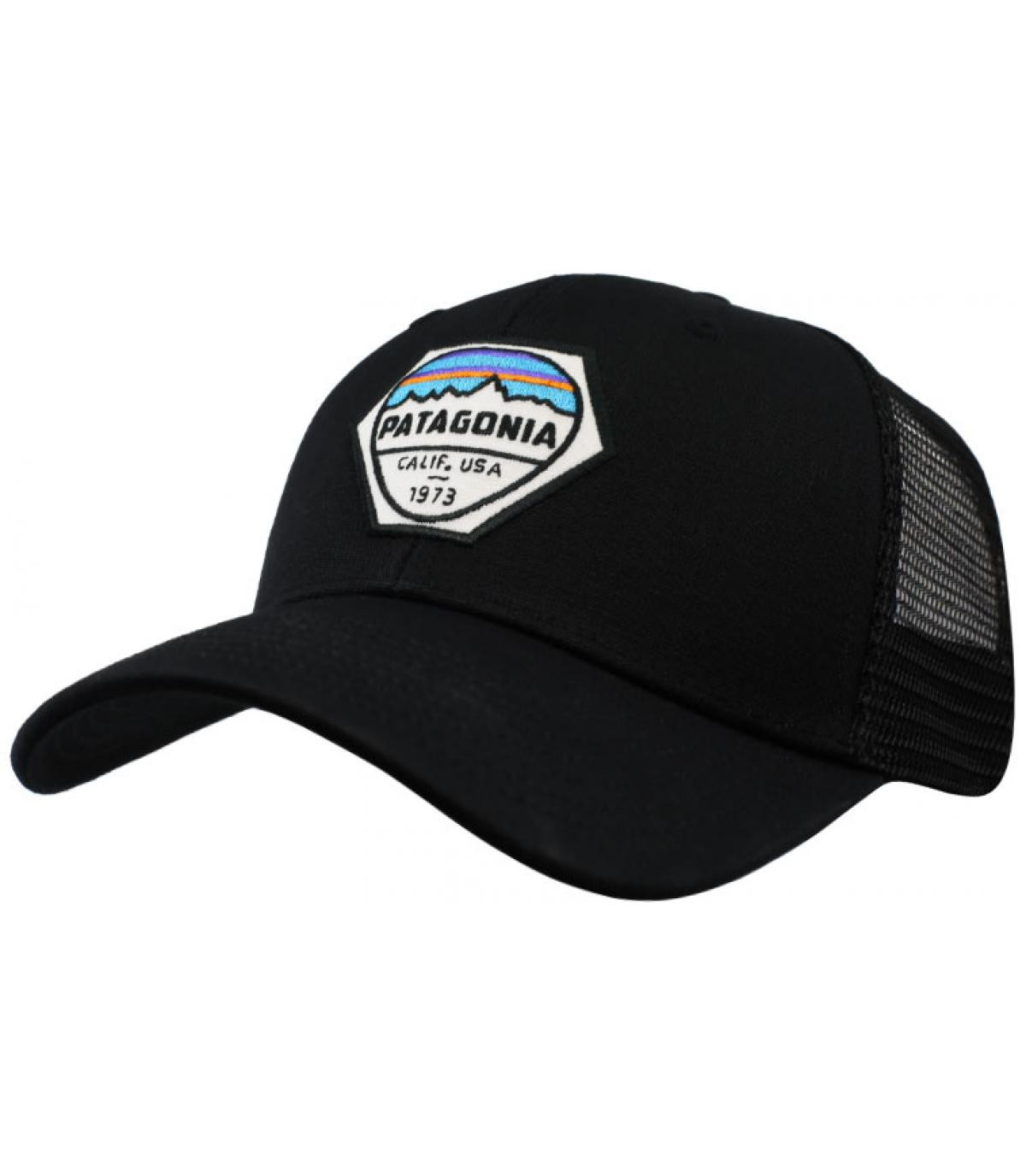 black Patagonia trucker Fitz Roy Hex Trucker black Patagonia